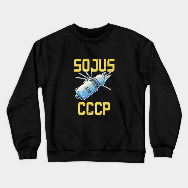 SOJUS Vintage Soviet Union Space Crewneck Sweatshirt by BurunduXX-Factory